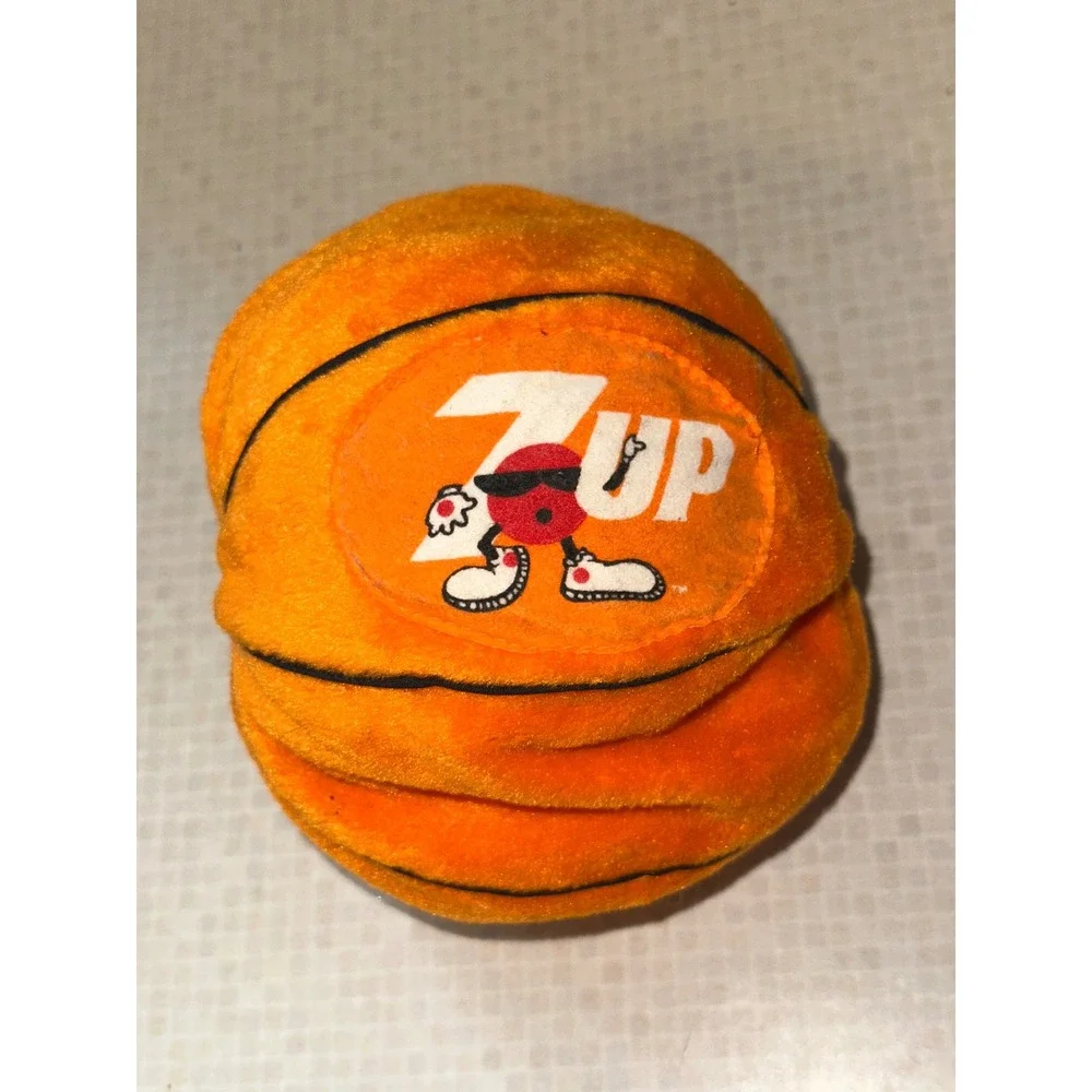 1987 Vintage 7up Cool Spot Plush Toy Basketball Advertising Figure‎ Tv Soda 80s